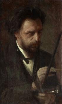 伊凡 尼古拉耶維奇 尅拉姆斯柯依 Portrait of the Artist Grigory Myasoyedov 伊凡 尼古拉耶維奇 尅拉姆斯柯依 Portrait of the Artist Grigory Myasoyedov